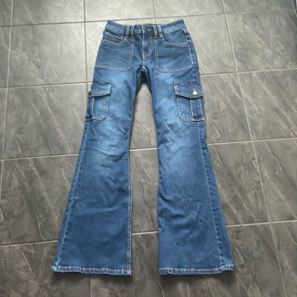 COPY - Aeropostale Mid-Rise Flare Cargo Jeans (new without tag)